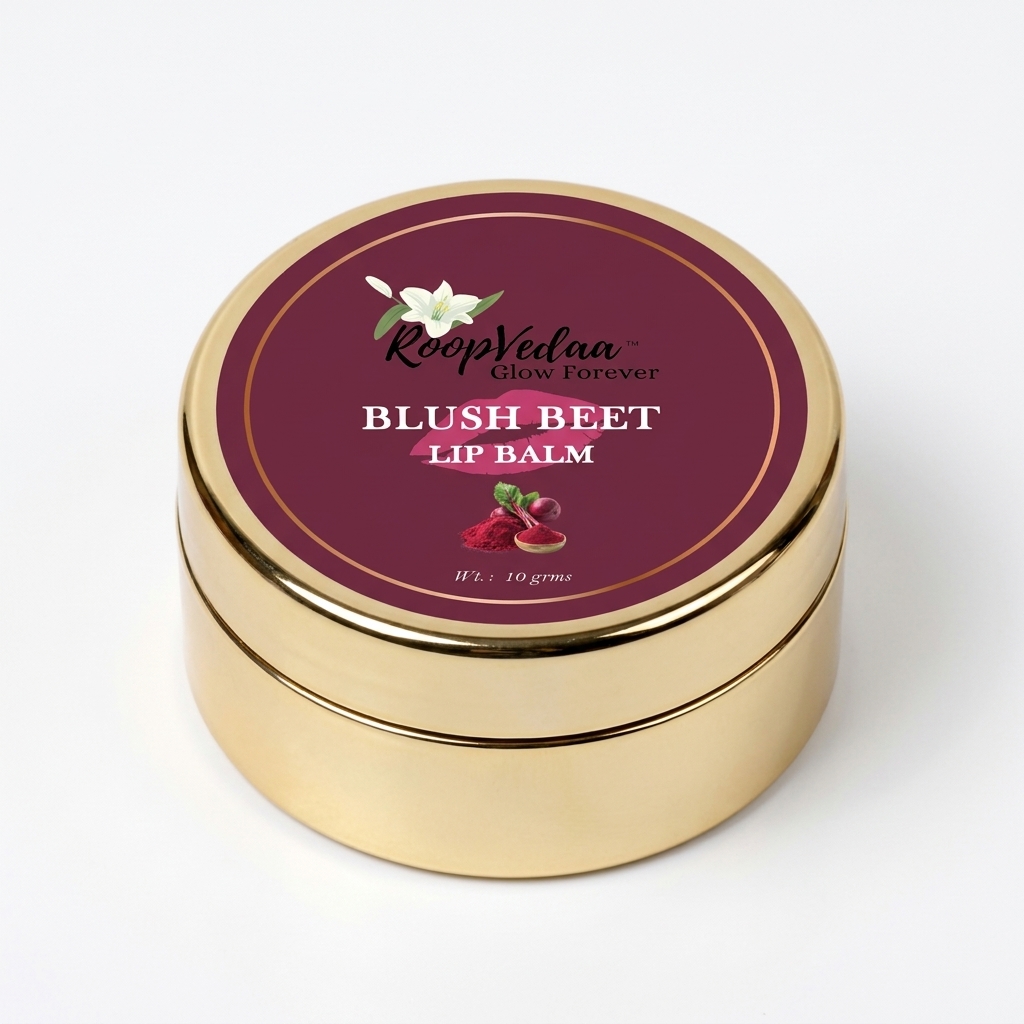 RoopVedaa Blush Beet Lip Balm front view